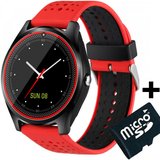 Ceas Smartwatch cu Telefon iUni V9 Plus, Touchscreen, 1.3 Inch HD, Camera 2MP, iOS si Android, Rosu